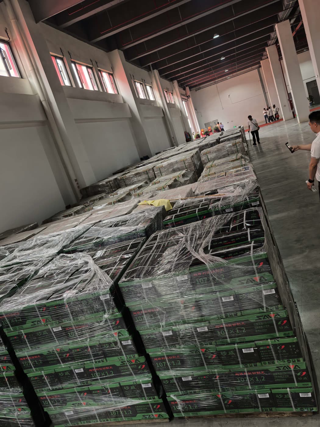 Packed cartons ready to ship